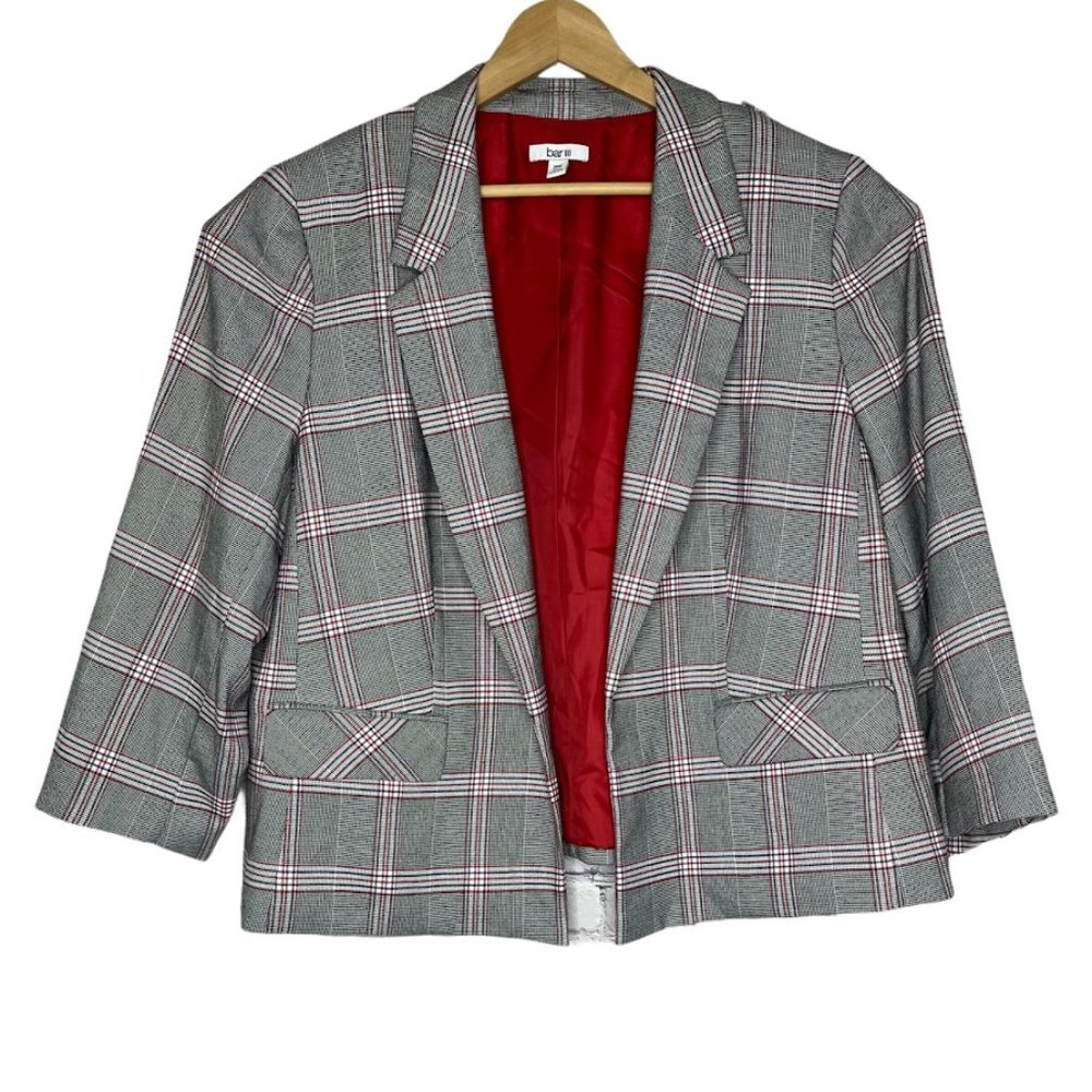 bar III Blazer Size 20W Jacket Women Long Sleeve